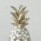 Silver Polystone Traditional Decorative Pineapple, 14" x 6" x 6"